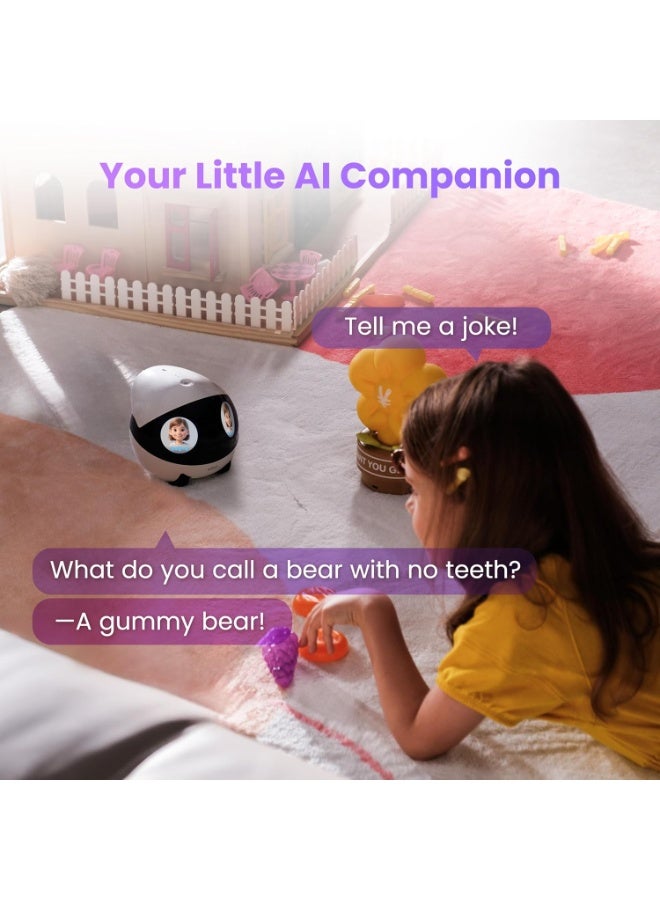 Enabot EBO Air 2 Plus FamilyBot 3K Home Camera Robot: Indoor Camera, Movable Robot Companion, 2-Way Video, AI Chat Mode, Auto-Recharge, Long Battery Life, Custom Facial Image, Night Vision - Image 5